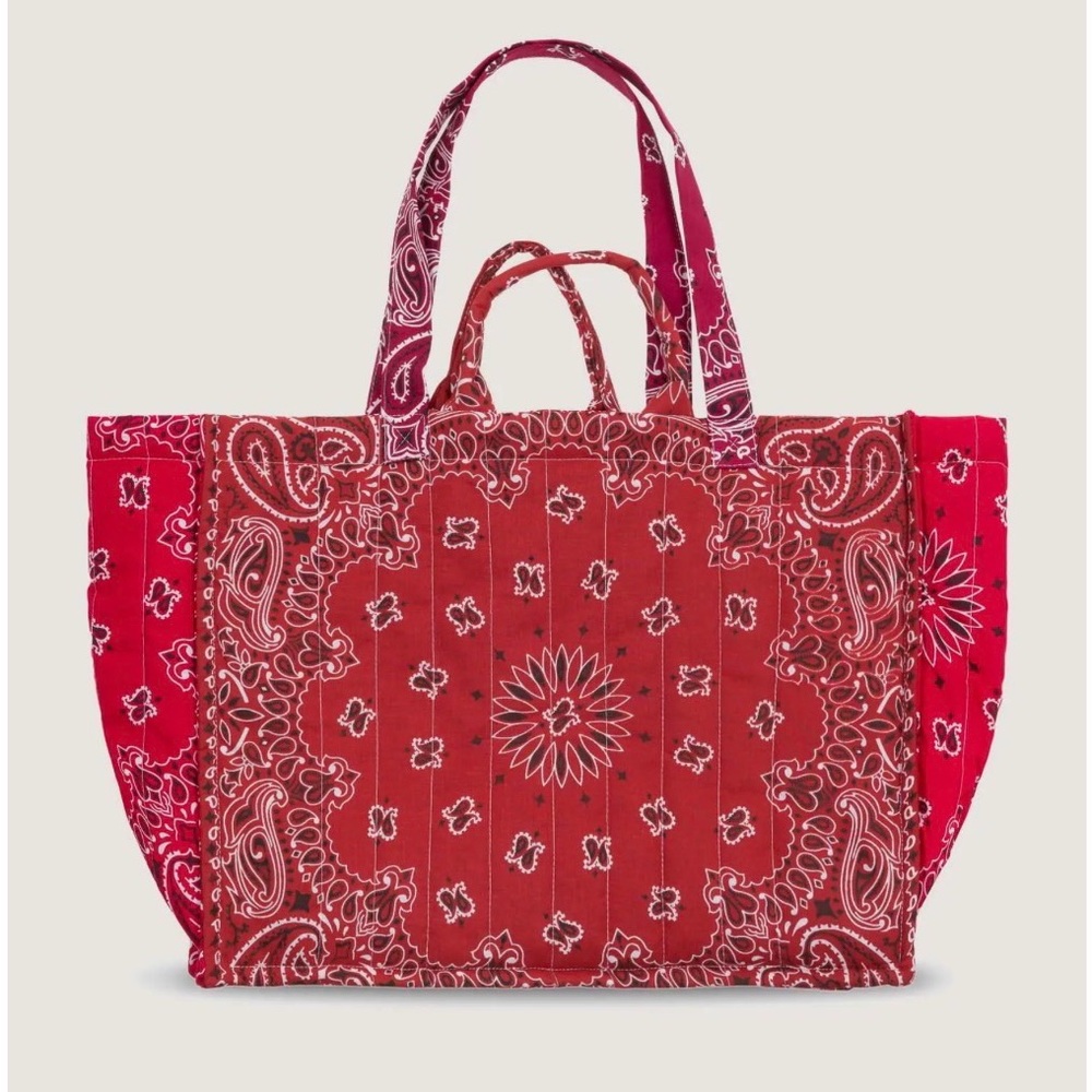 NWT Call It By Your Name Quilted Maxi Cabas ‘Vintage Red’ Tote Bag